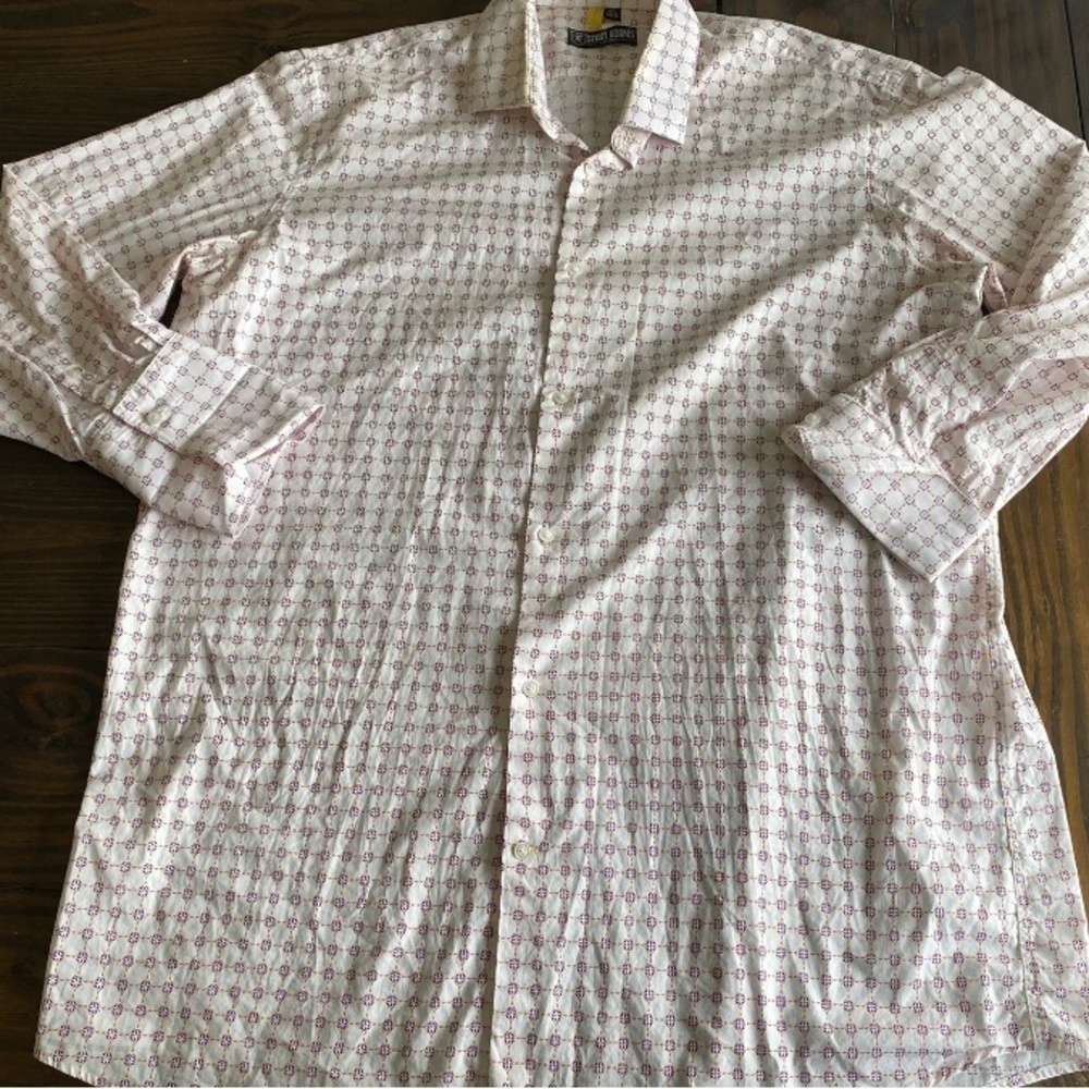 Stacy Adams French cuff long sleeve dress shirt size 18 1/2  34/35